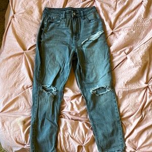 Size 2 Grey American Eagle High Waisted Jeans